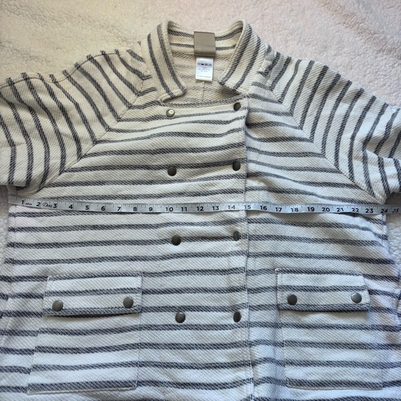 Anthropologie Dolan Left Coast nautical striped knit sweater jacket size Large - Picture 9 of 11